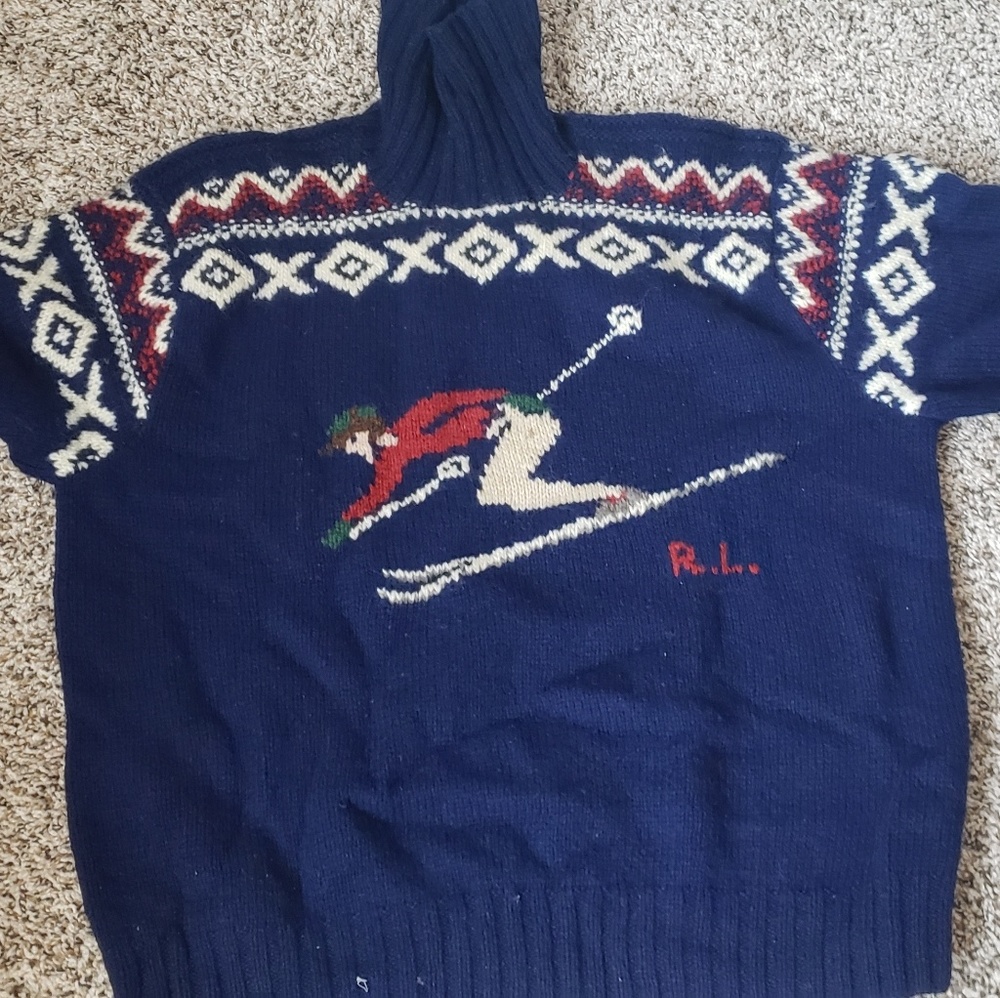 Authentic Polo Sky 100%wool